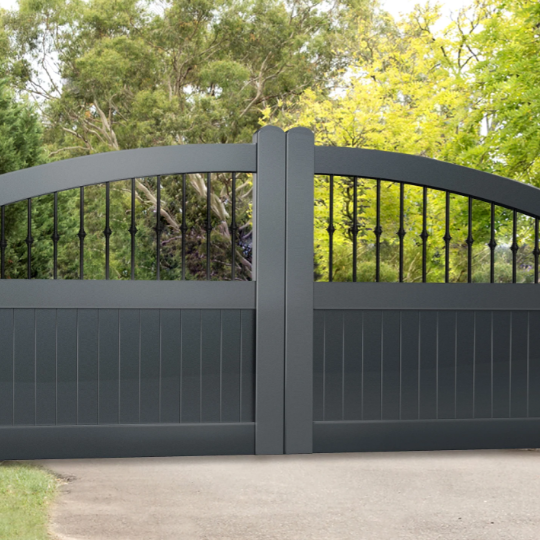 The Patriot - Contemporary Aluminium Double Swing Gate