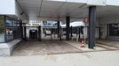 Twin-lane bi-fold speed gate system with steel bar infill for high-security access