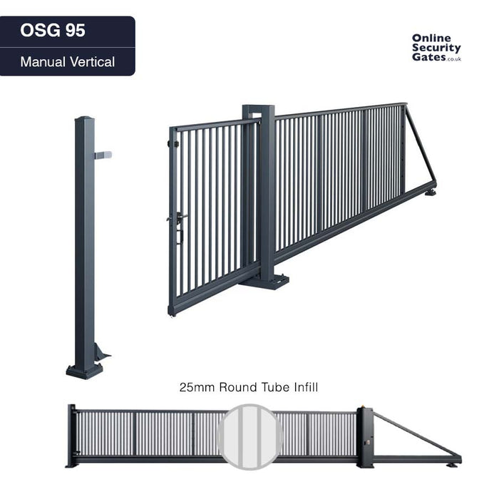 OSG 95 Manual Vertical 3.5m to 5.5m - Commercial & Industrial Sliding Gate