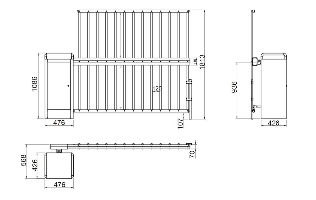 Hi-Bar Heavy Duty Automatic Barrier Gate