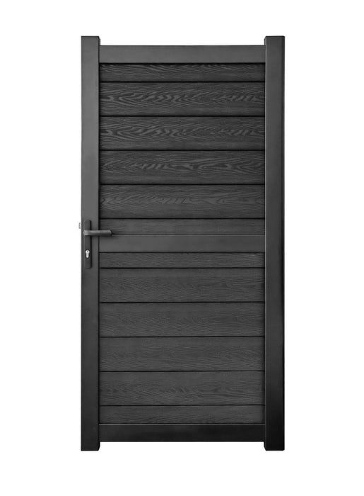The Oxford - Composite Pedestrian Gate with Horizontal solid infill | Price includes Lock, Lock keep and hinges for mounting