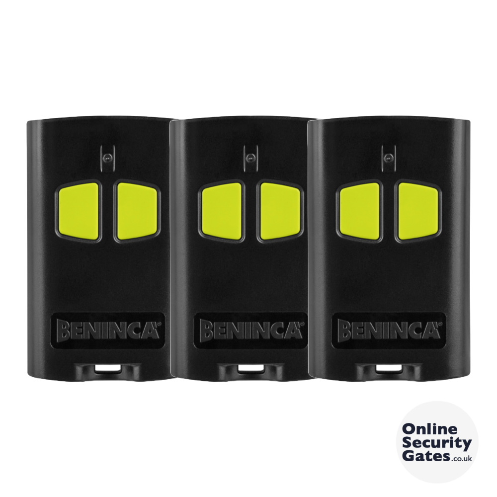 2 CHANNEL Remote Fob 433Mhz - Pack of 3 — Online Security Gates
