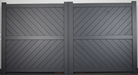 Buy Now Aluminium Double Swing Gate With Diagonal Solid | Driveway Gates